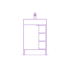 Fixtures Bathroom Vanity Ikea Lillangen Single Vanity 1 Door 2 End Units Digital Sketch Svg Design, Free Vectors File